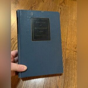 VINTAGE 1960's PRINCIPLES OF MANAGEMENT - TERRY - HARDCOVER BOOK